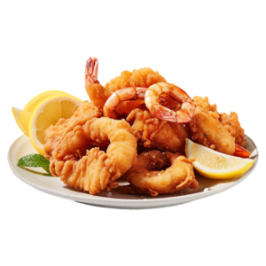 Golden Fried Prawns